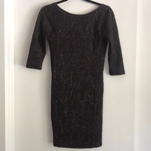 Zara open back mini dress